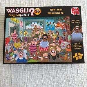 Wasgij Original Puzzle 36 New Year Resolutions 1000 Piece Complete